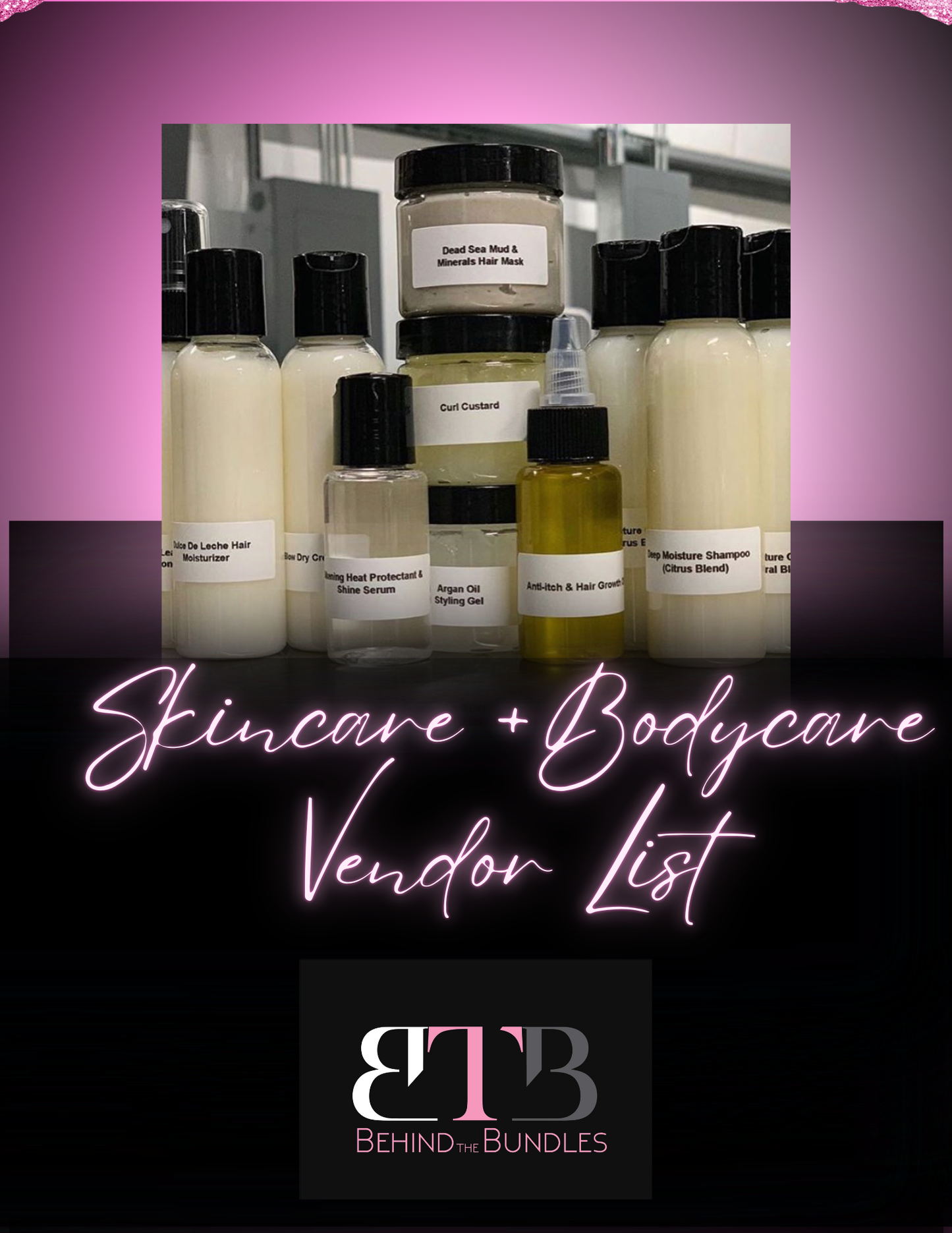 Skincare + Bodycare Vendor List